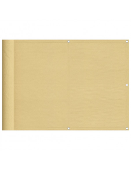 Paravento da Balcone Sabbia 75x800 cm 100% Poliestere Oxford