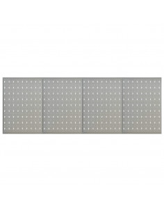 Pannelli per Utensili a Parete 4 pz 40x58 cm in Acciaio 2