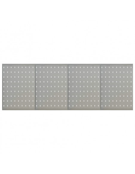 Pannelli per Utensili a Parete 4 pz 40x58 cm in Acciaio
