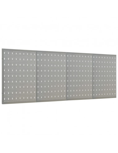Pannelli per Utensili a Parete 4 pz 40x58 cm in Acciaio