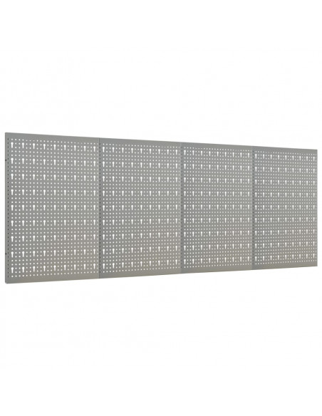 Pannelli per Utensili a Parete 4 pz 40x58 cm in Acciaio