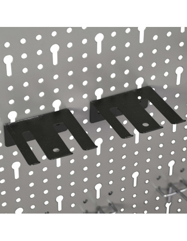 Pannelli per Utensili a Parete 3 pz 40x58 cm Acciaio