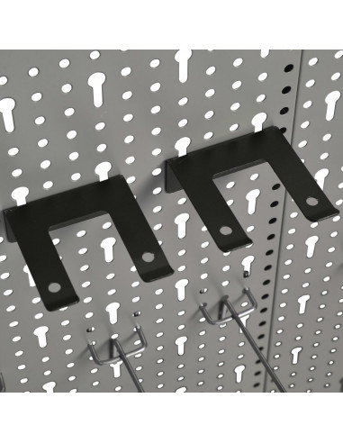 Pannelli per Utensili a Parete 3 pz 40x58 cm Acciaio