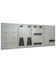 Pannelli per Utensili a Parete 4 pz 40x58 cm Acciaio 2