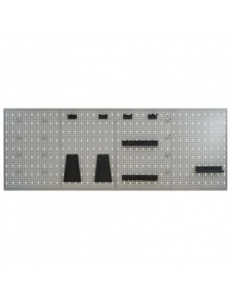 Pannelli per Utensili a Parete 4 pz 40x58 cm Acciaio