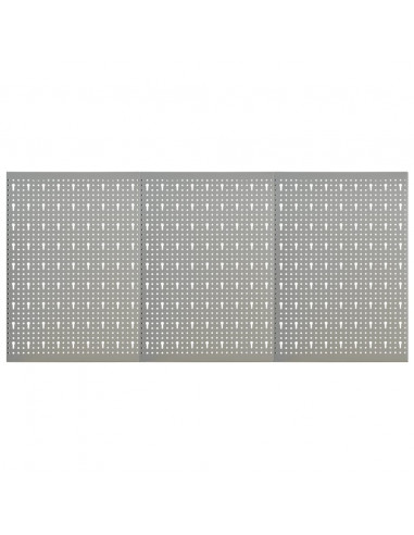 Pannelli per Utensili a Parete 3 pz 40x58 cm Acciaio