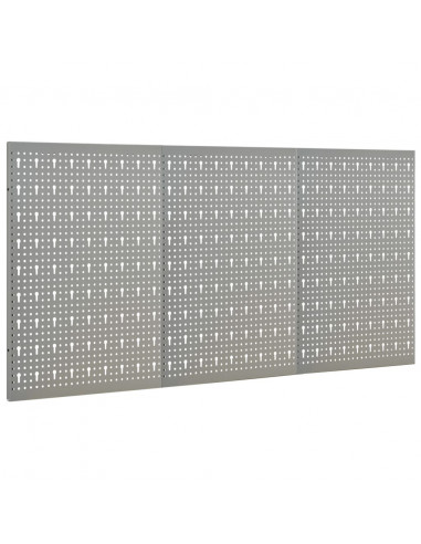 Pannelli per Utensili a Parete 3 pz 40x58 cm Acciaio