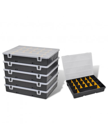 Box magazzino cassette assortite 6 pezzi