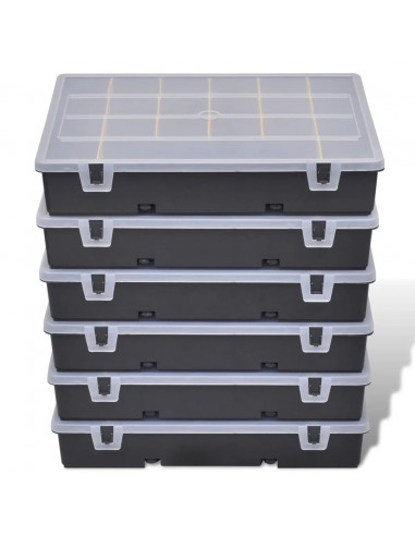 Box magazzino cassette assortite 6 pezzi