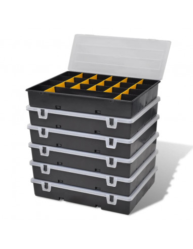 Box magazzino cassette assortite 6 pezzi