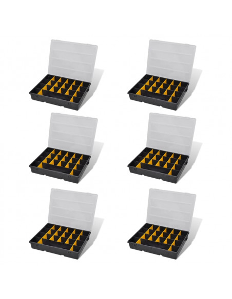Box magazzino cassette assortite 6 pezzi