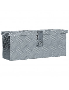 Cassetta in Alluminio 48,5x14x20 cm Argento 2