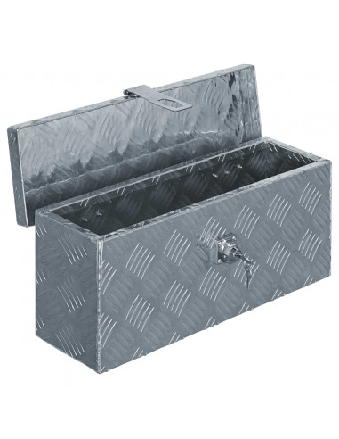 Cassetta in Alluminio 48,5x14x20 cm Argento