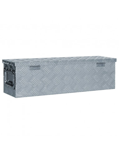 Cassetta in Alluminio 80,5x22x22 cm Argento