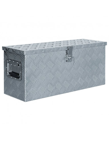 Cassetta in Alluminio 76,5x26,5x33 cm Argento