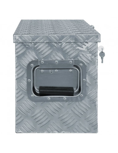 Cassetta in Alluminio 76,5x26,5x33 cm Argento