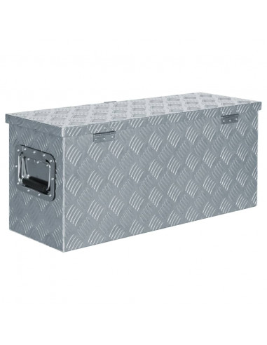 Cassetta in Alluminio 76,5x26,5x33 cm Argento