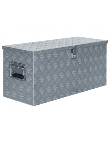 Cassetta in Alluminio 90,5x35x40 cm Argento