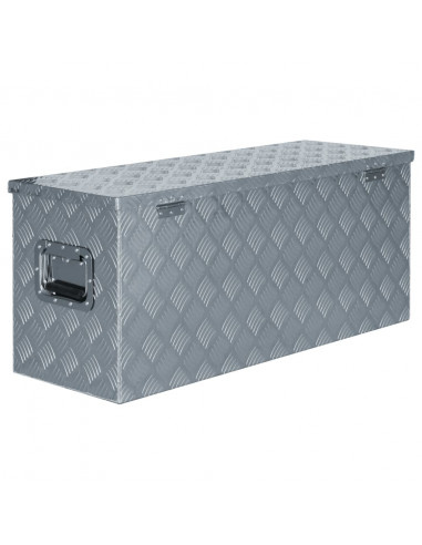 Cassetta in Alluminio 90,5x35x40 cm Argento