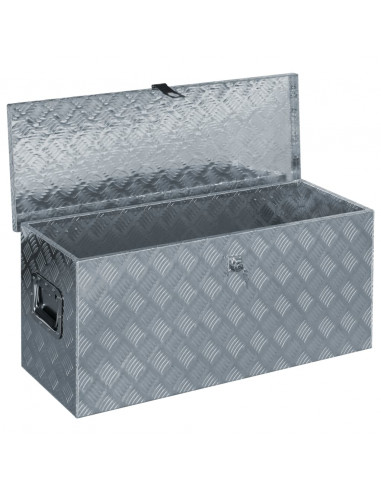 Cassetta in Alluminio 90,5x35x40 cm Argento