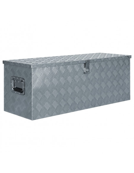 Cassetta in Alluminio 110,5x38,5x40cm Argento