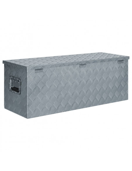 Cassetta in Alluminio 110,5x38,5x40cm Argento
