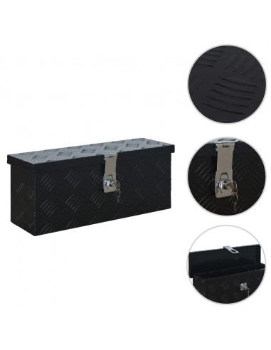 Scatola in Alluminio 485x140x200 mm Nera