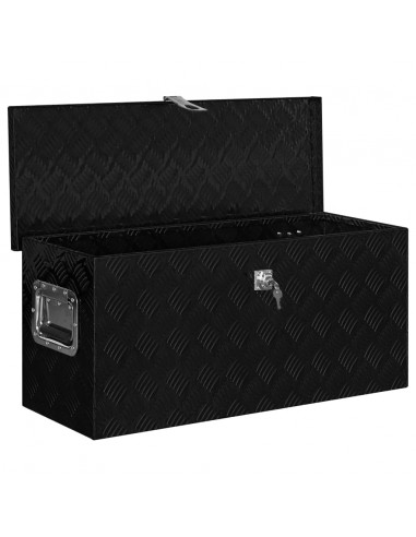 Cassetta in Alluminio 80x30x35 cm Nera