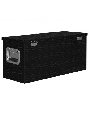 Cassetta in Alluminio 80x30x35 cm Nera
