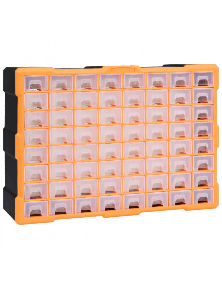 Mobile Contenitore con 64 Cassetti 52x16x37,5 cm