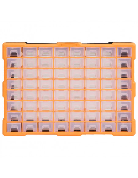 Mobile Contenitore con 64 Cassetti 52x16x37,5 cm