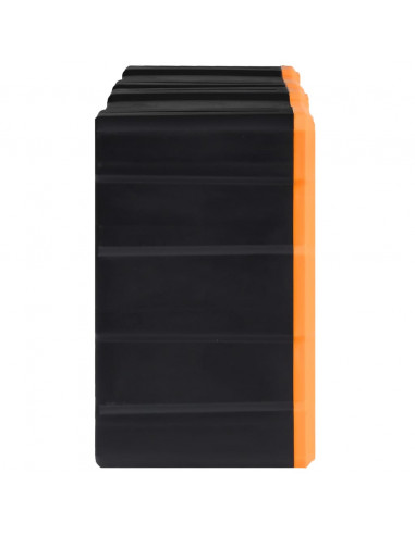 Mobili Contenitori con 12 Cassetti 2 pz 26,5x16x26 cm