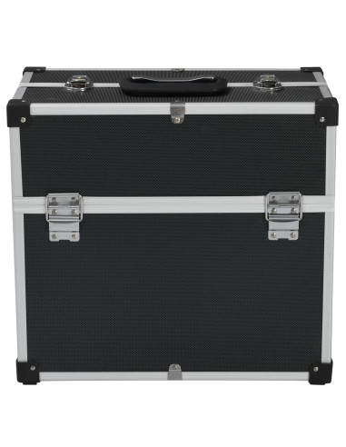 Valigetta per Attrezzi 38x22,5x34 cm Nera in Alluminio