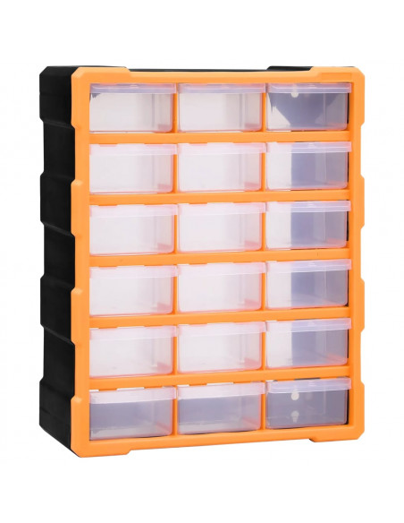 Mobile Contenitore con 18 Cassetti Medi 38x16x47 cm