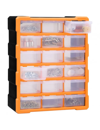 Mobile Contenitore con 18 Cassetti Medi 38x16x47 cm