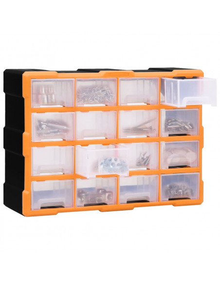 Mobile Contenitore con 16 Cassetti Medi 52x16x37 cm