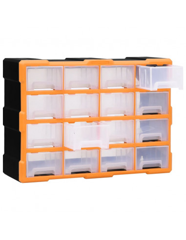 Mobile Contenitore con 16 Cassetti Medi 52x16x37 cm