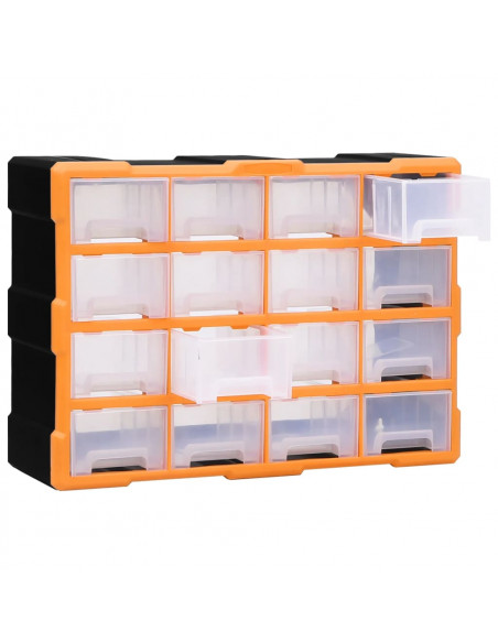 Mobile Contenitore con 16 Cassetti Medi 52x16x37 cm