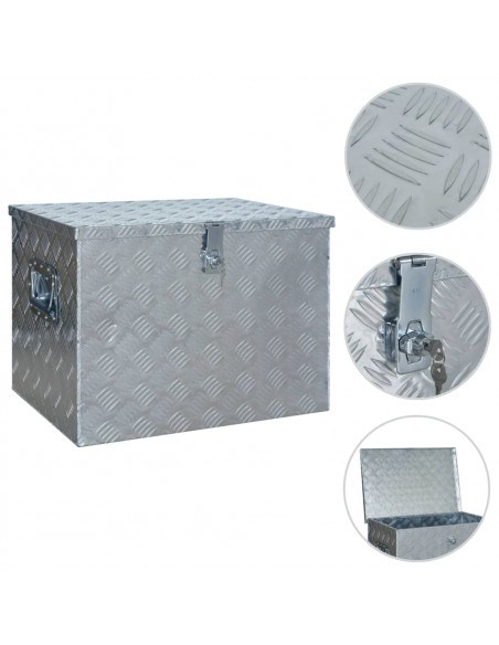 Scatola in Alluminio 610x430x455 mm Argento