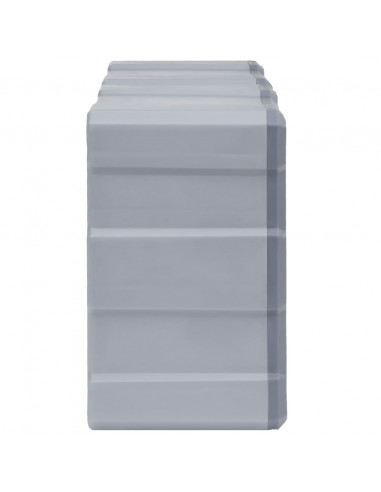 Mobili Contenitori con 12 Cassetti 2 pz 26,5x16x26 cm