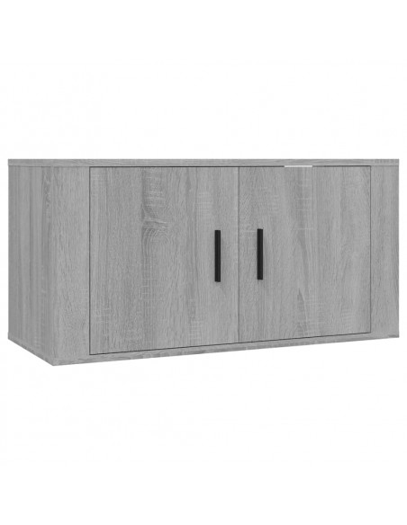 Mobile Porta TV a Parete grigio sonoma 80x34,5x40 cm