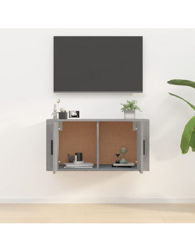 Mobile Porta TV a Parete grigio sonoma 80x34,5x40 cm