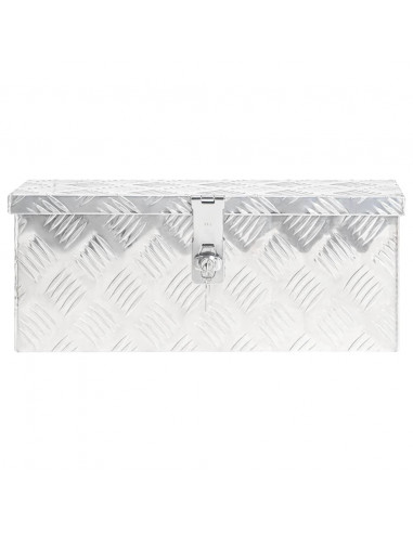 Contenitore Portaoggetti Argento 50 x 15 x 20,5 cm in Alluminio