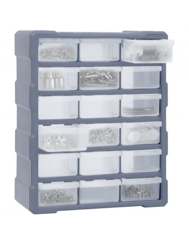 Mobile Contenitore con 18 Cassetti Medi 38x16x47 cm