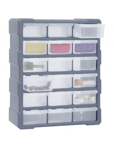 Mobile Contenitore con 18 Cassetti Medi 38x16x47 cm