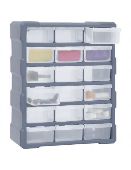 Mobile Contenitore con 18 Cassetti Medi 38x16x47 cm