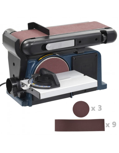 Levigatrice a Nastro e a Disco Elettrica 370 W 150 mm