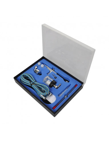 Set Compressore Aerografo con 2 Pistole