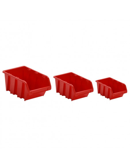 Set da Officina 35 pz Rosso e Nero 77x39 cm in Polipropilene