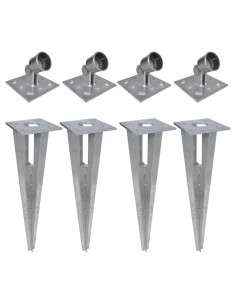 Supporti per Puntoni 4 pz in Acciaio 2